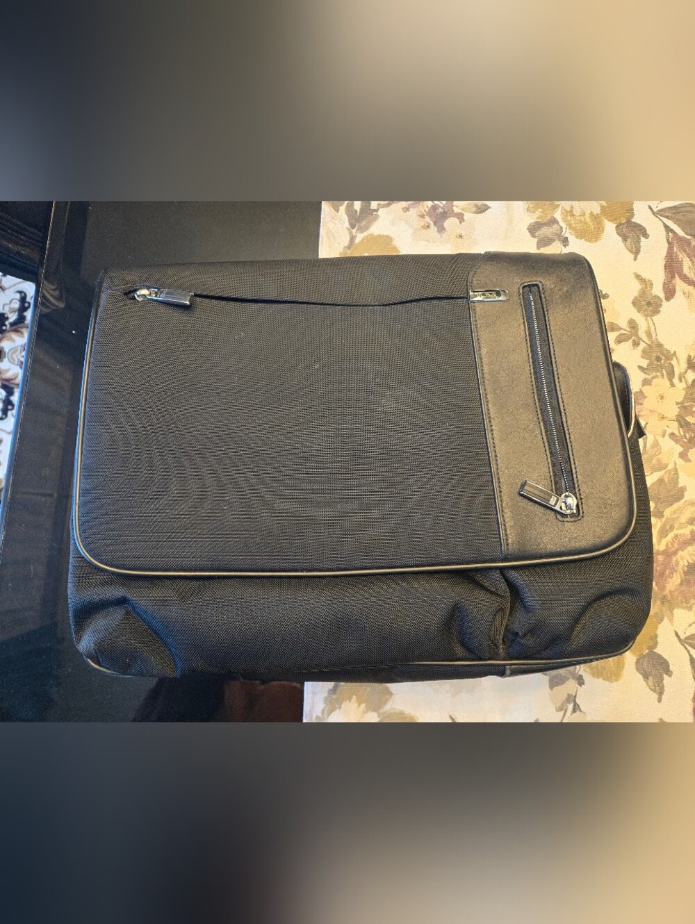 TUMI 'Arrive Galeao' Black Nylon Laptop Messenger Bag - 25671D
